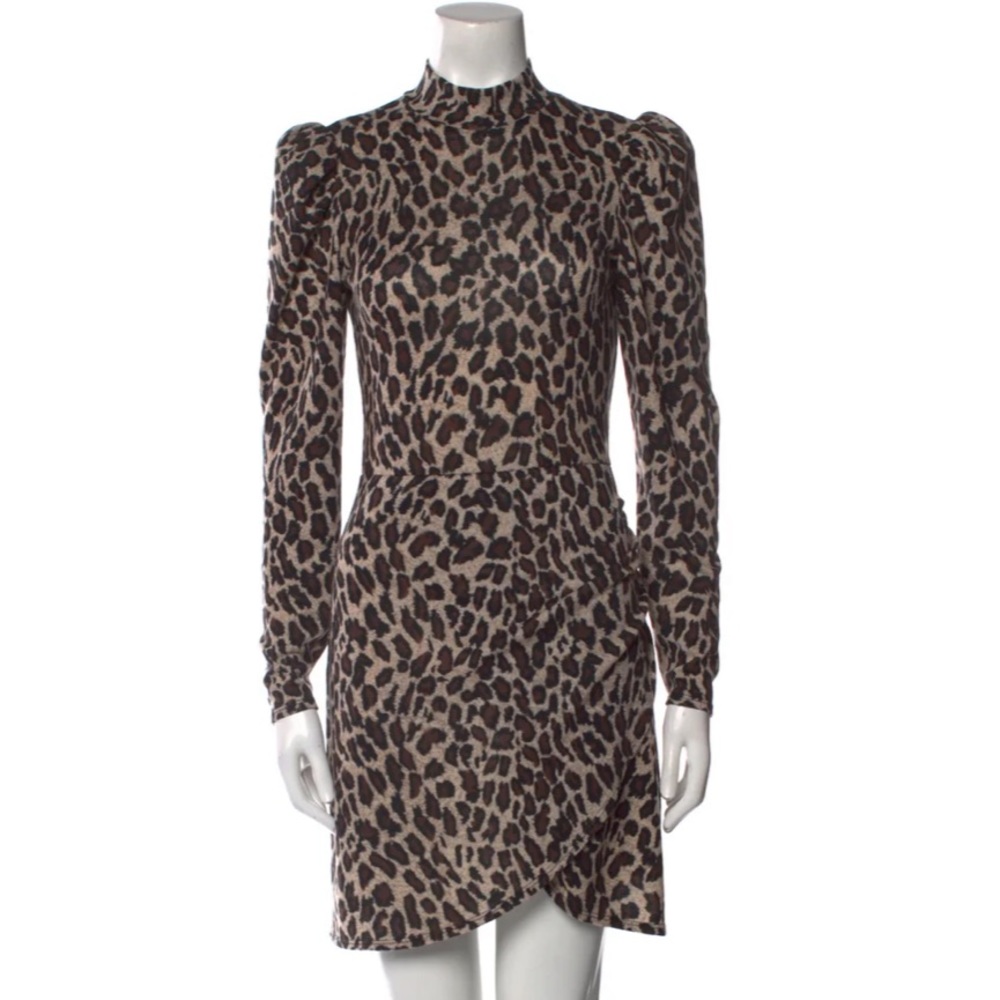 Reformation animal print dress size 4